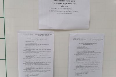 Công khai tài sản thu nhập cá nhân 2021 – 2022